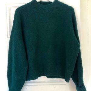 & other stories comfy sweater in emerald